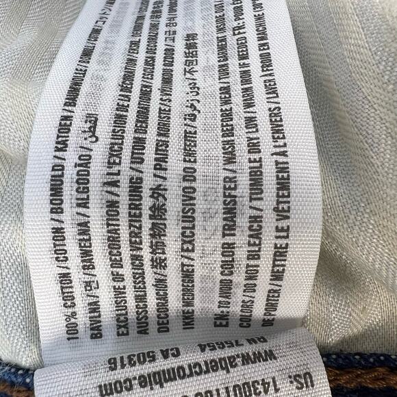 Abercrombie & Fitch Zoe Natural Rise Vintage A-Line Skirt Size 4/27 Normcore - Picture 6 of 11